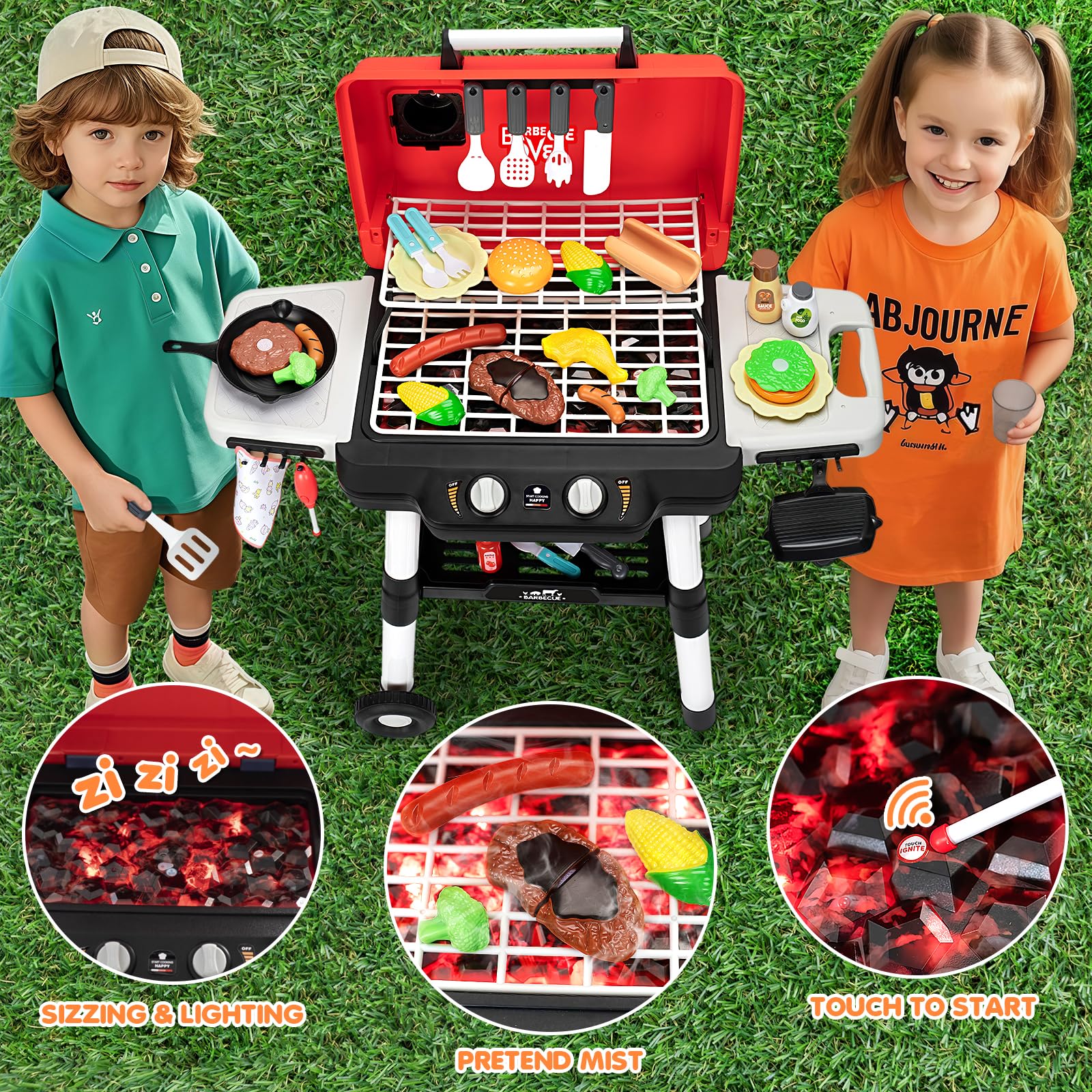 TooyBing bottom storage space keeps accessories organized for quick backyard rallies.