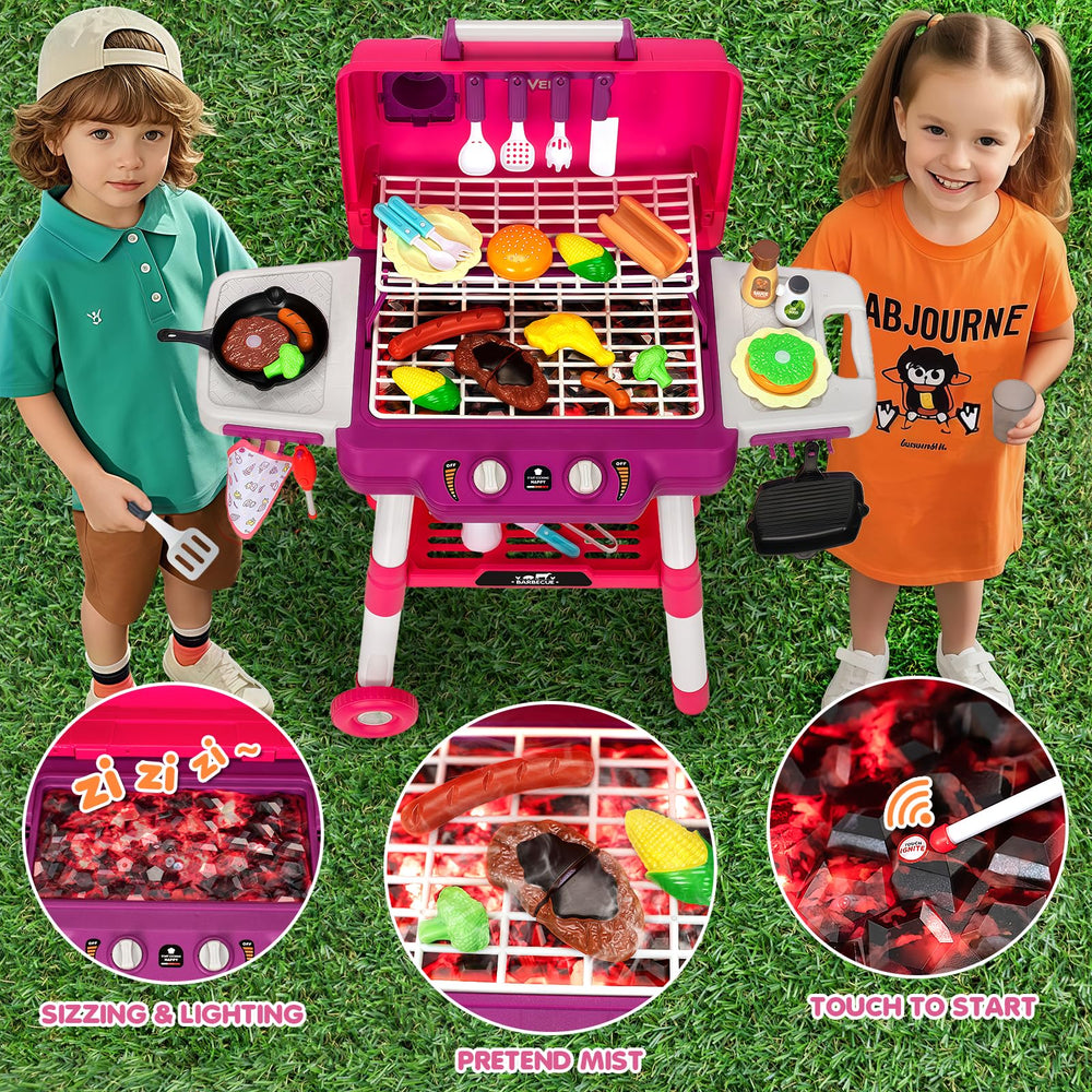 Realistic sizzling and safe water vapor smoke for authentic playtime
