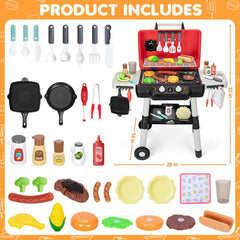 TooyBing kids grill in action in the yard highlights durable, family-friendly play sessions.