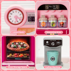 TooyBing Kids Kitchen Playset play-food set encourages colorful meals and creative combos