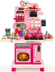 TooyBing Kids Kitchen Playset stove with lights inspires imaginative cooking sessions