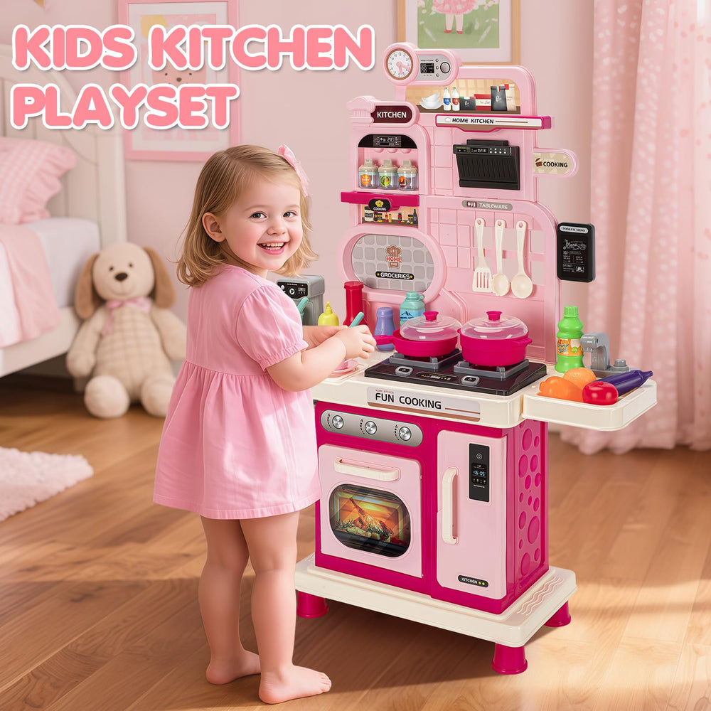 TooyBing Kids Kitchen Playset utensils enable hands-on cooking pretend play