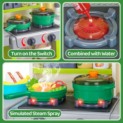 TooyBing kitchen utensils for hands-on pretend cooking and organization