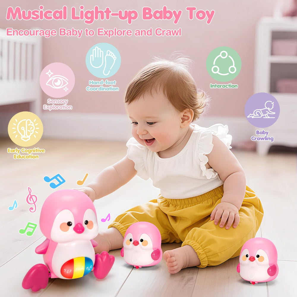 TooyBing go-button activates lights, music, and movement for engaging learning moments.