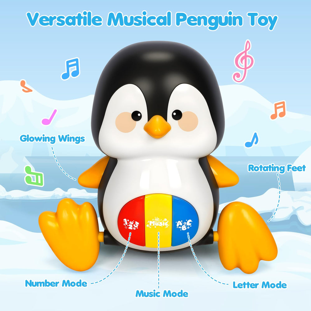 TooyBing penguin small waddling figures encourage crawling and grasping.