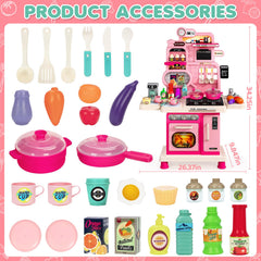 TooyBing pink design kitchen inspires joyful pretend play for kids.