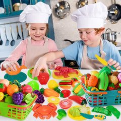 TooyBing pretend shopping theme in a play kitchen setup