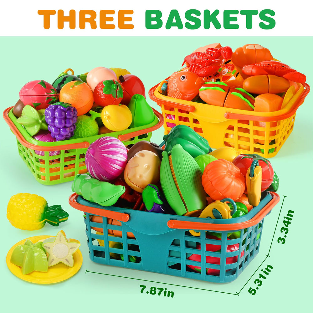 TooyBing play food set with colorful kitchenware accessories for realistic cooking prep