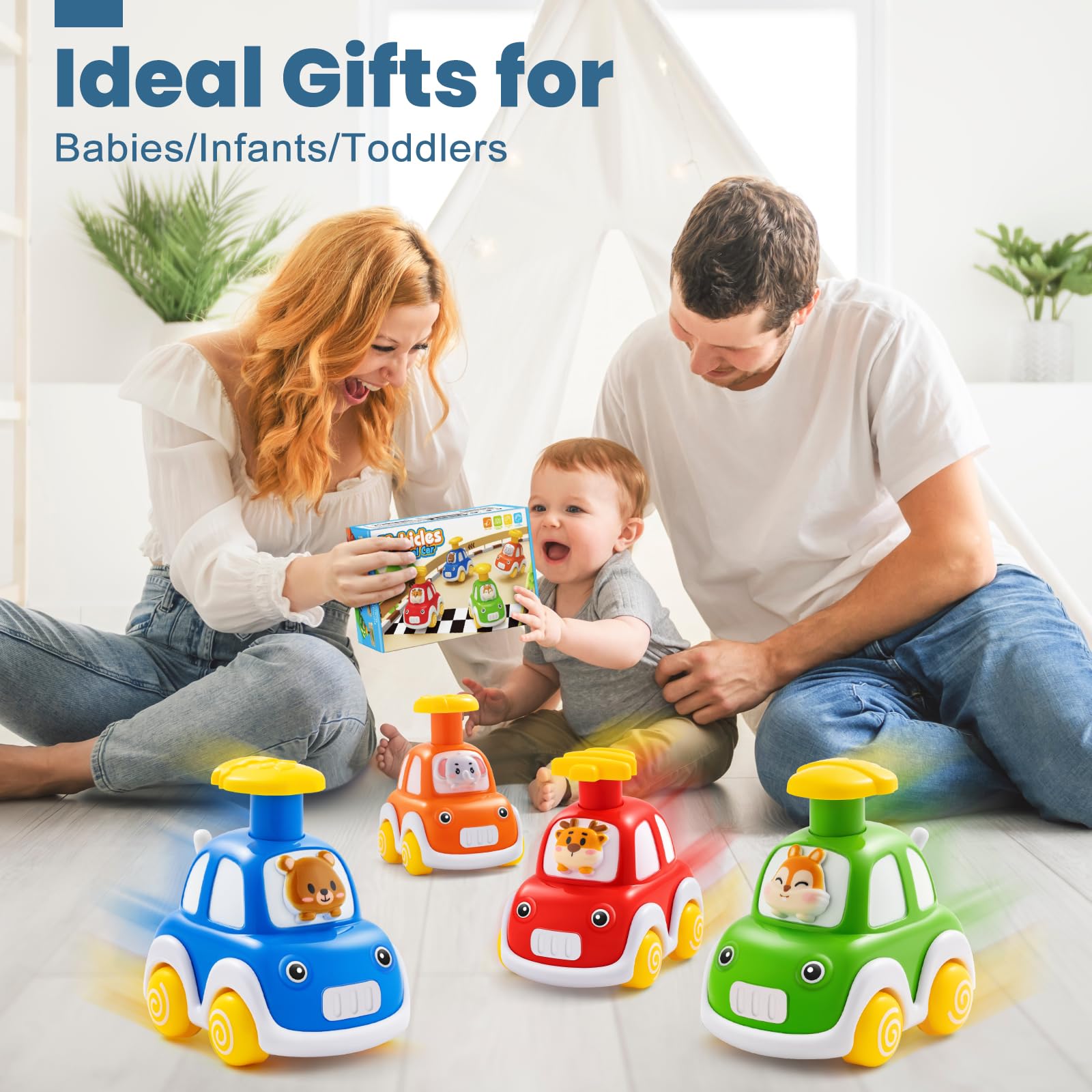 TooyBing press and go christmas tree button brightens playtime and exploration.
