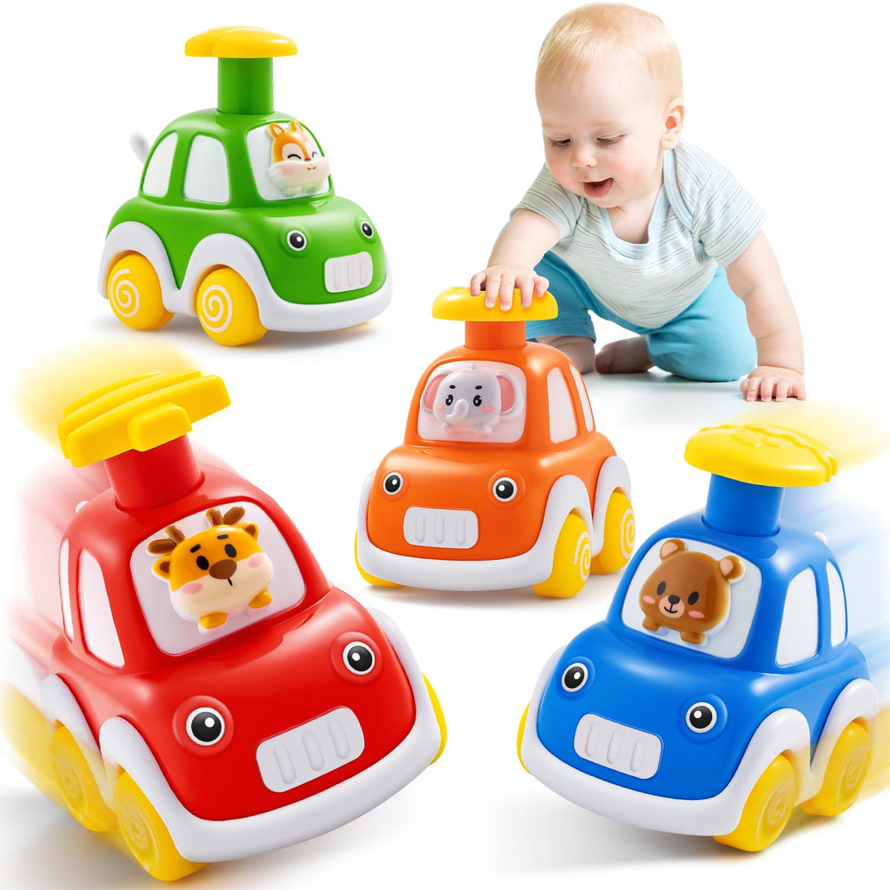 TooyBing press and go elephant driver enhances hand-eye coordination during play.