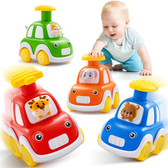 TooyBing press and go elephant driver enhances hand-eye coordination during play.
