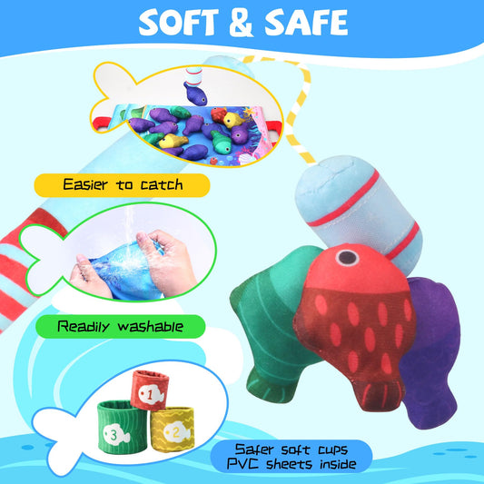 Tooysea cloth fishing rod supports gentle catch play and coordination