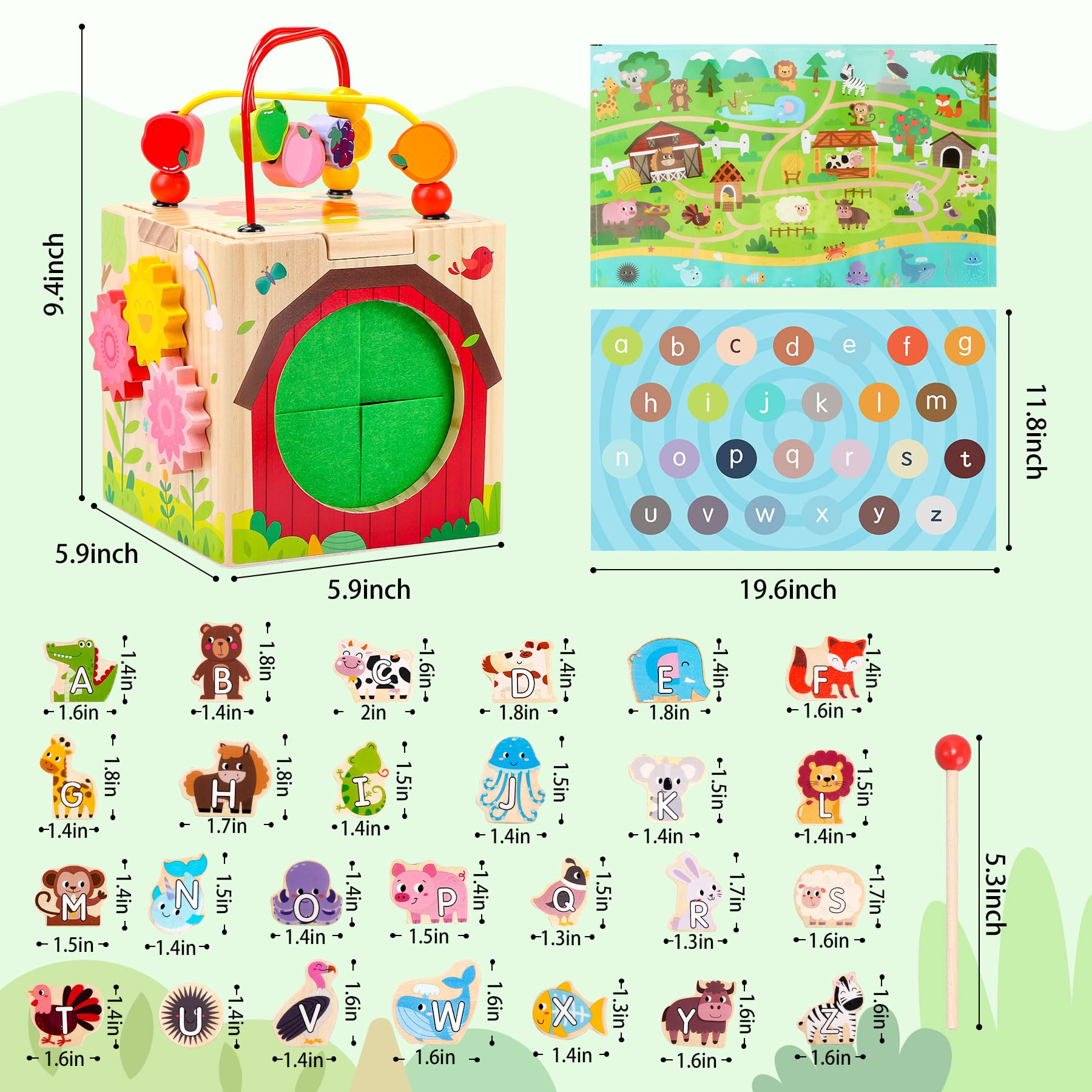 Tooysea flower-spinning-gears engage senses and build hand-eye coordination.