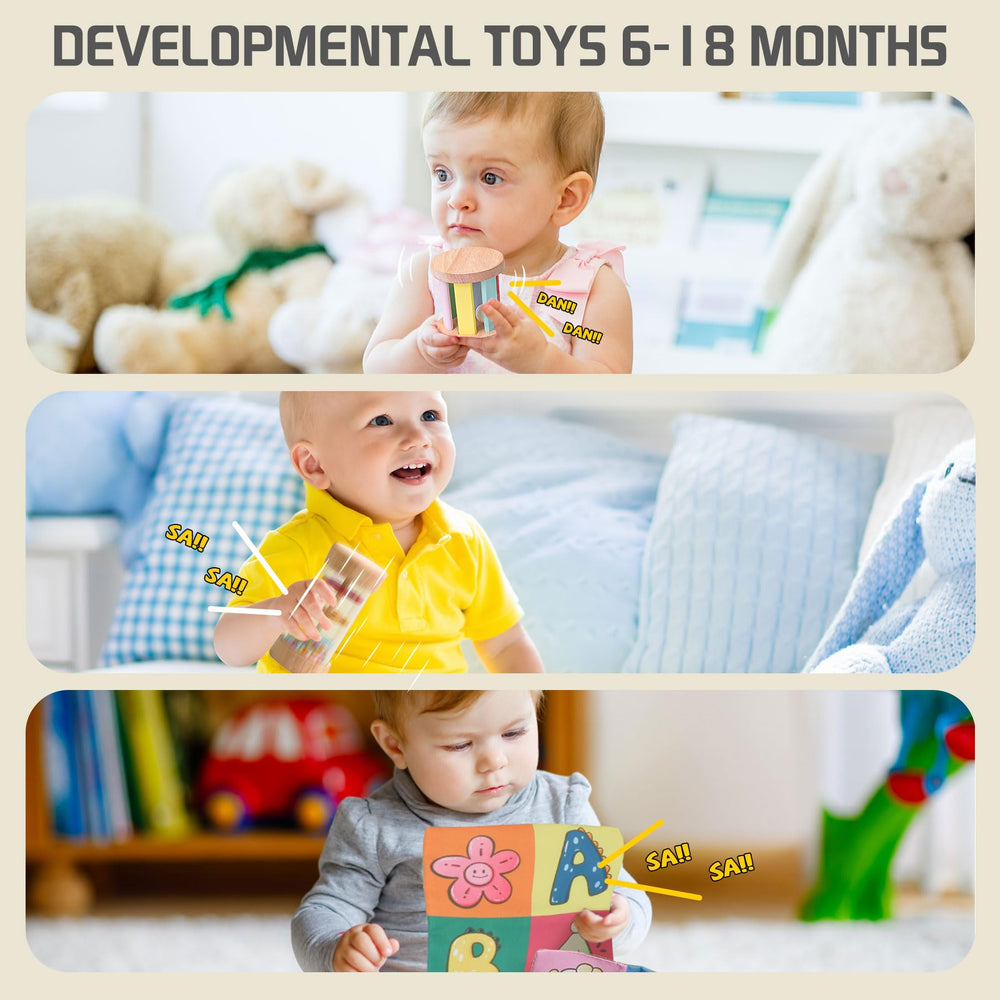 Tooysea object permanence box invites cause-and-effect exploration for curious babies.