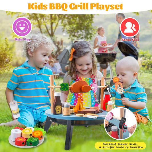 Tooysea grill skewering mode promotes fine motor skills and sharing.
