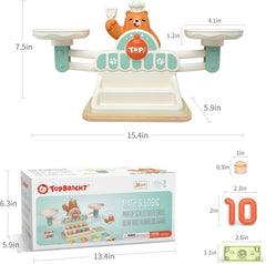 TOP BRIGHT Balance Math Game classroom-friendly toy for home or school.