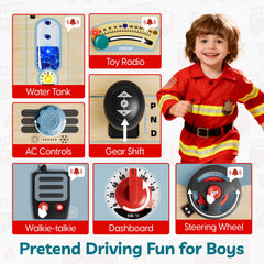 TOP BRIGHT Busy Board dash controls for imaginative driving play.
