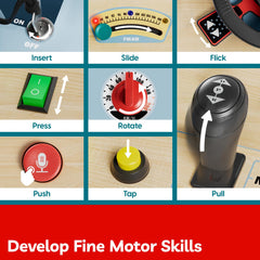 TOP BRIGHT Busy Board walkie-talkie supports role play and communication.