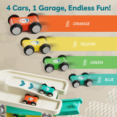 Top Bright car garage storage keeps cars organized during cleanup.