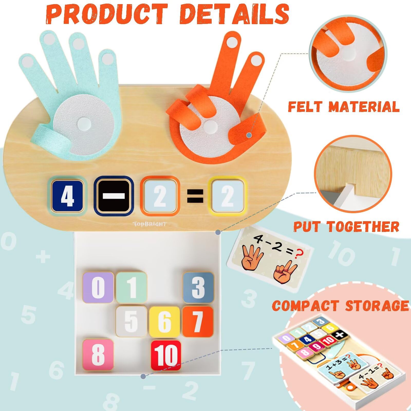 TOP BRIGHT child learning play session with vibrant blocks