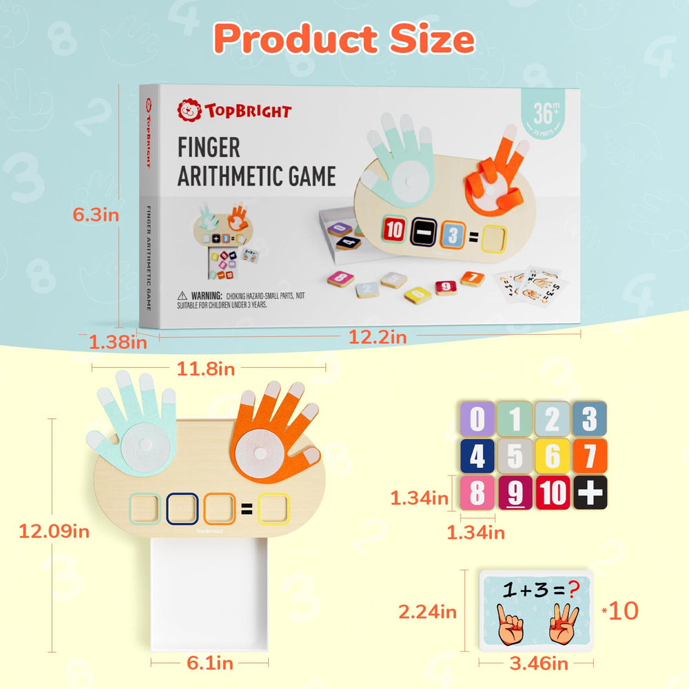 Top Bright colorful counting toy engages preschoolers during homeschool activities.