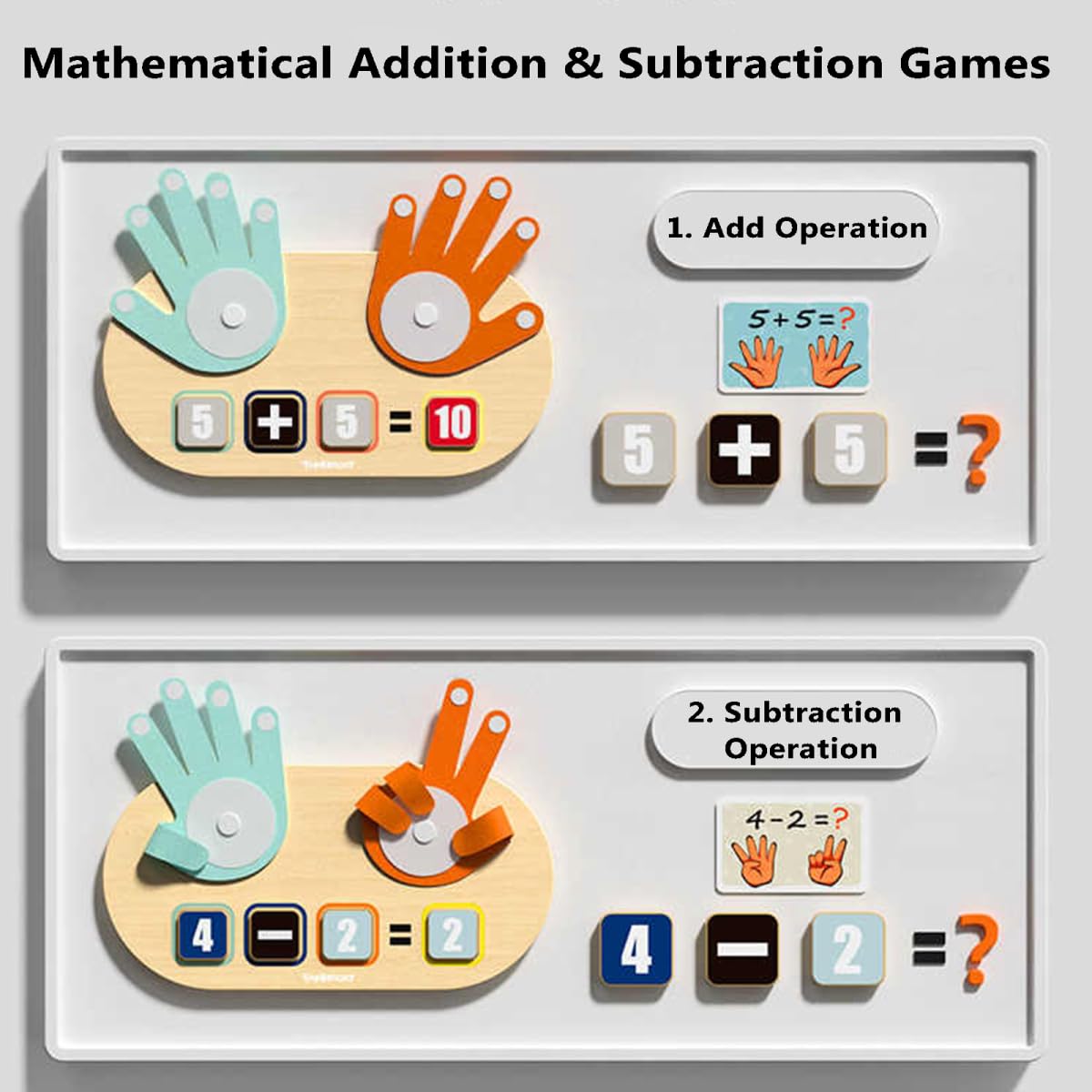 TOP BRIGHT counting flashcards aiding number recognition and quick math recall
