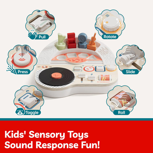 Top Bright DJ Busy Board instrument blocks encourage musical curiosity and hands-on exploration