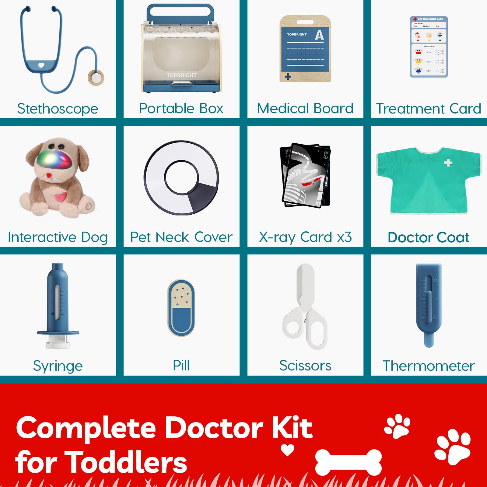 TOP BRIGHT Doctor Kit gift ready packaging for birthdays and holidays