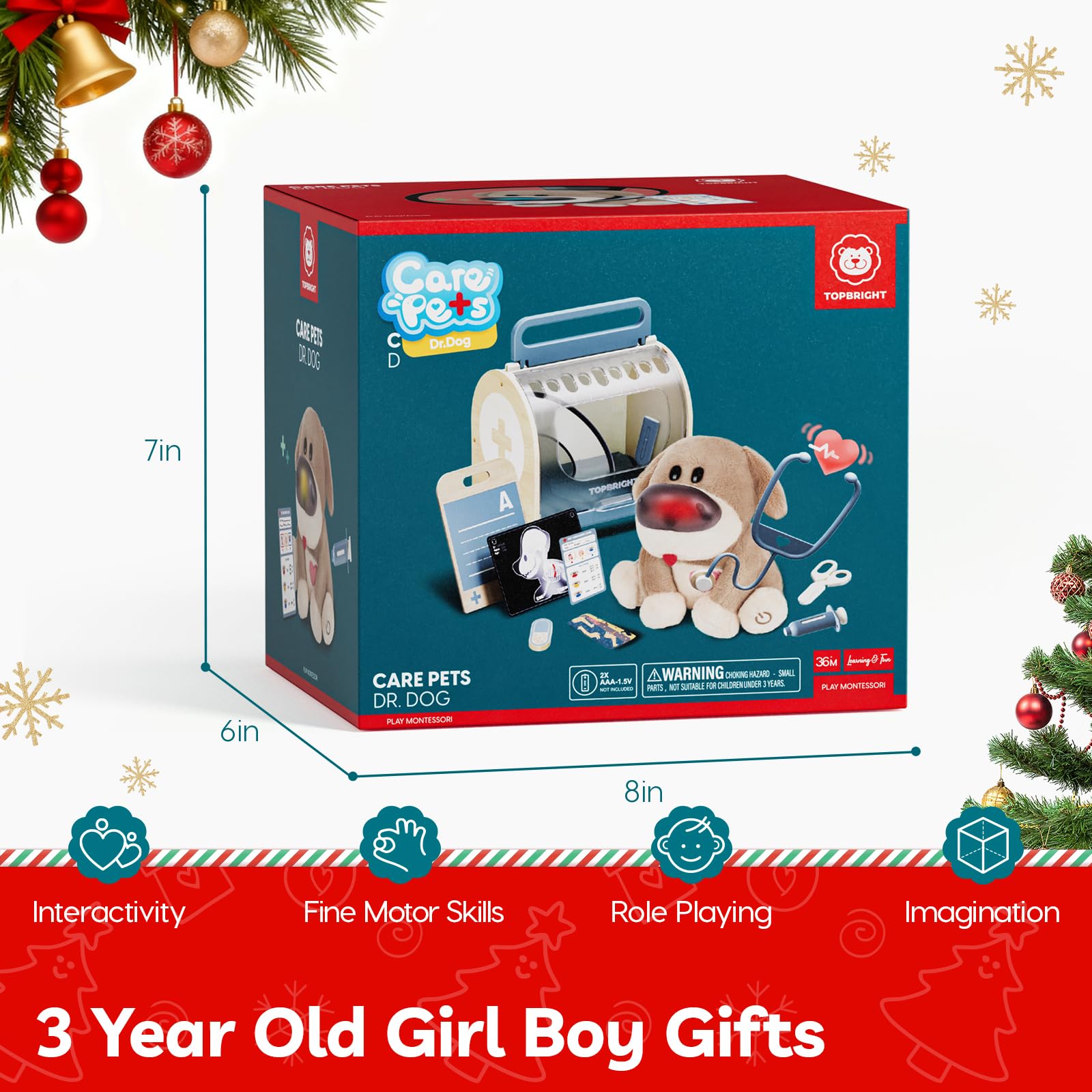 Top Bright Doctor Kit gift packaging makes a ready gift option
