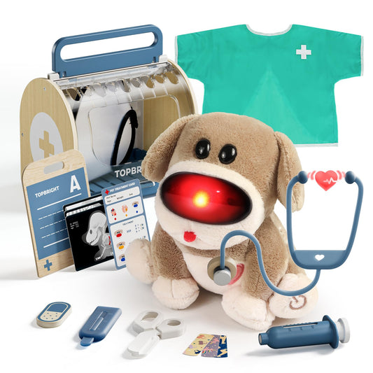 TOP BRIGHT Doctor Kit with plush puppy for imaginative pretend play
