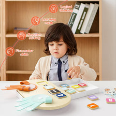 Top Bright double-sided flashcards show addition and subtraction ideas for quick practice.