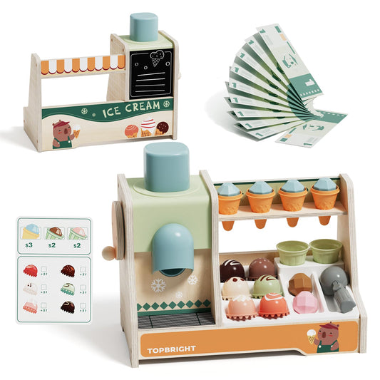 TOP BRIGHT ice cream scoop enables safe pretend scooping and role play