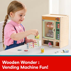 Top Bright kids explore store-owner roles with the vending toy