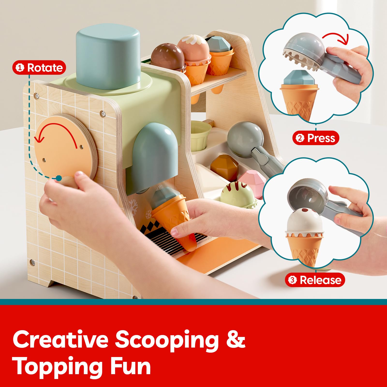 TOP BRIGHT menu card guides kids through orders and pricing