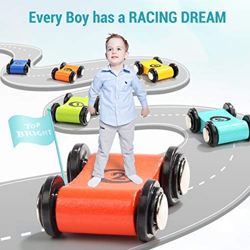 Top Bright mini cars set encourages fine motor play and color recognition.