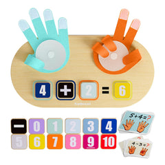 Top Bright number blocks arranged for home counting practice and number recognition.