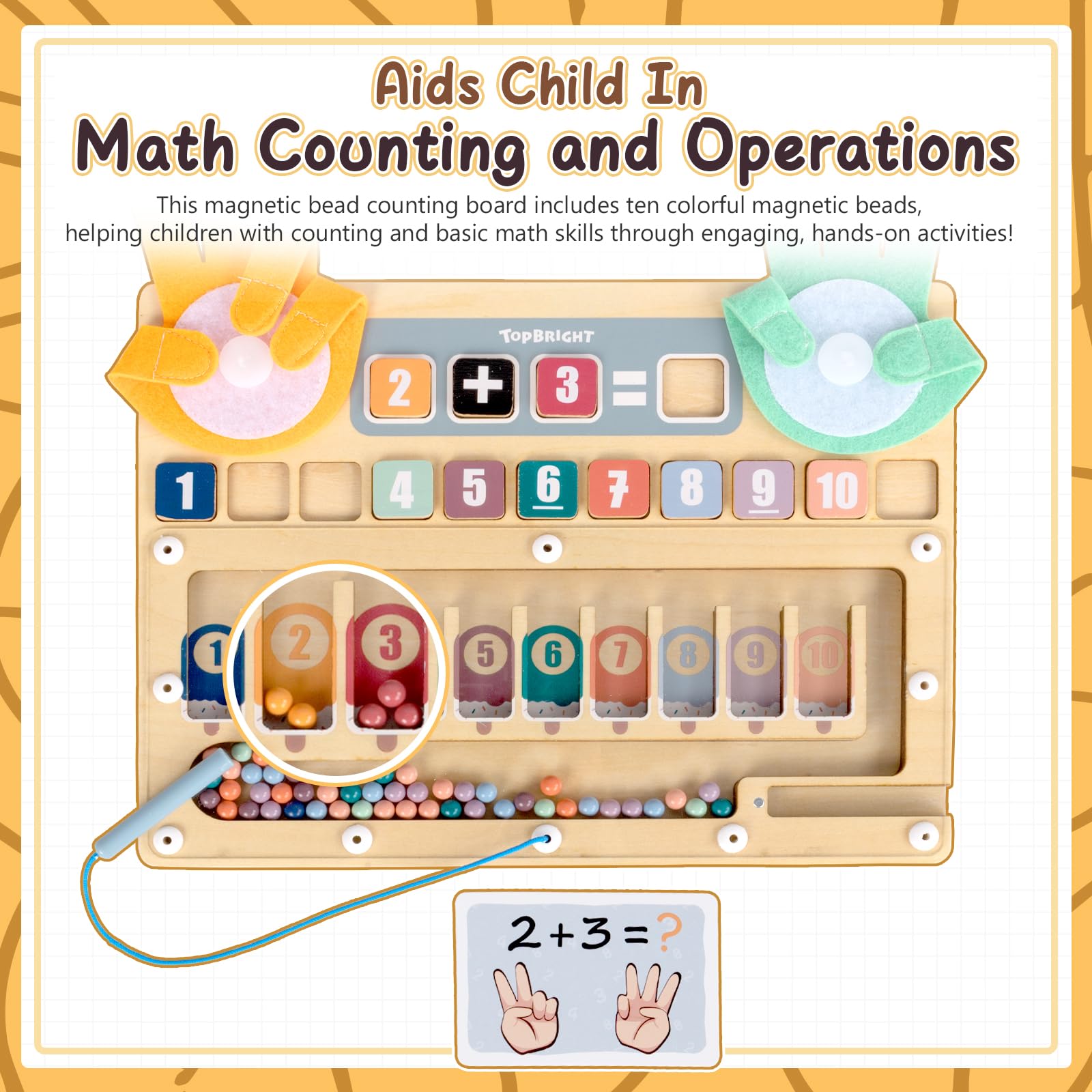 Top Bright portable Montessori kit ideal for home or classroom use.