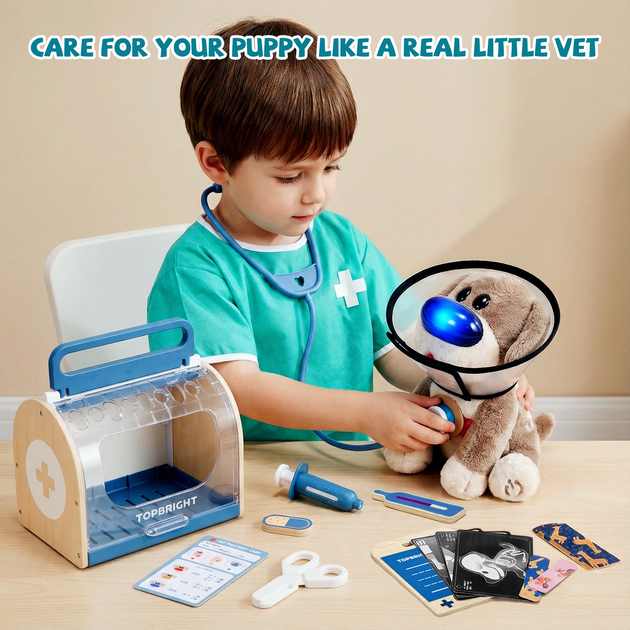 TOP BRIGHT Portable Vet Kit case keeps tools organized for on-the-go sessions.