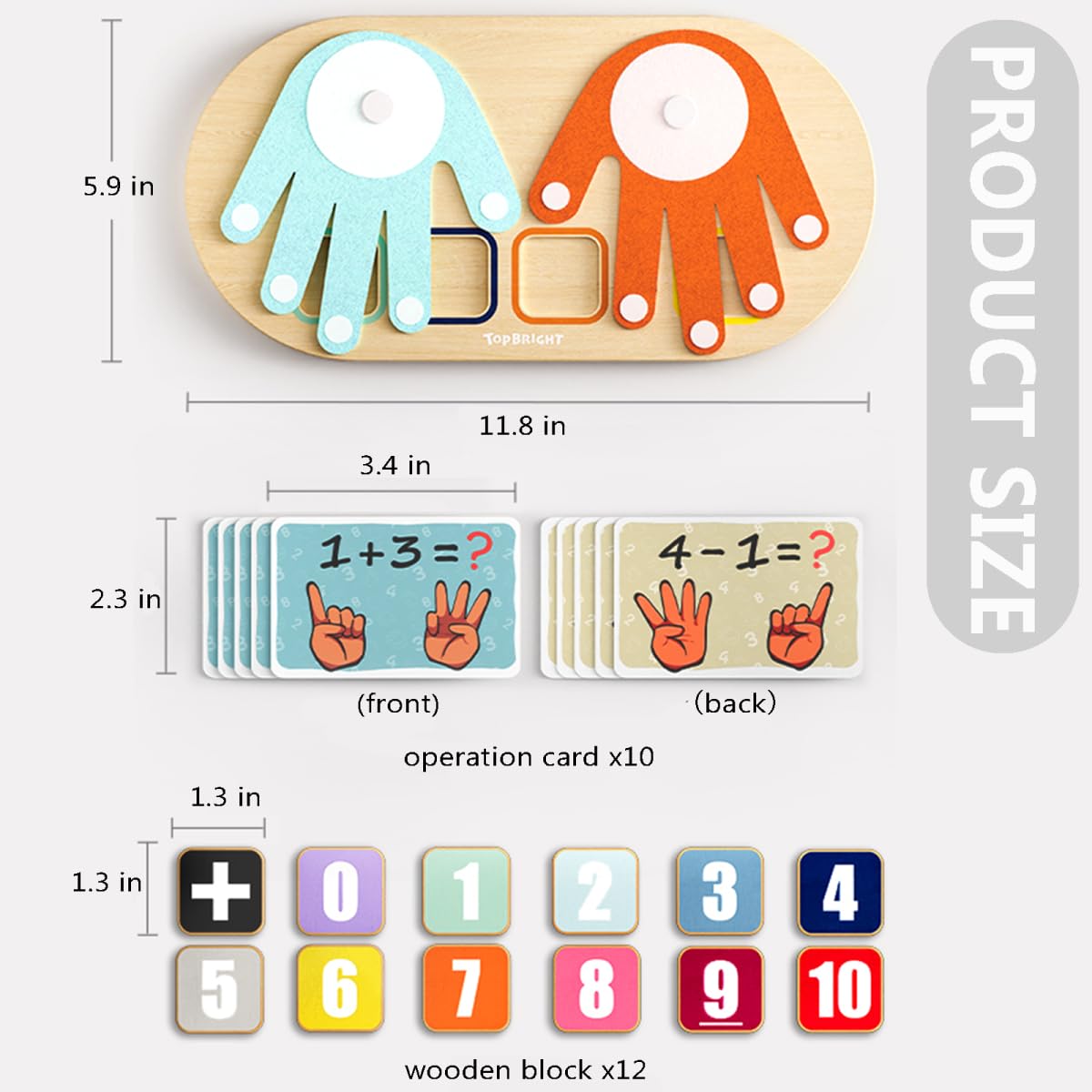 TOP BRIGHT storage box keeps blocks organized and ready for learning