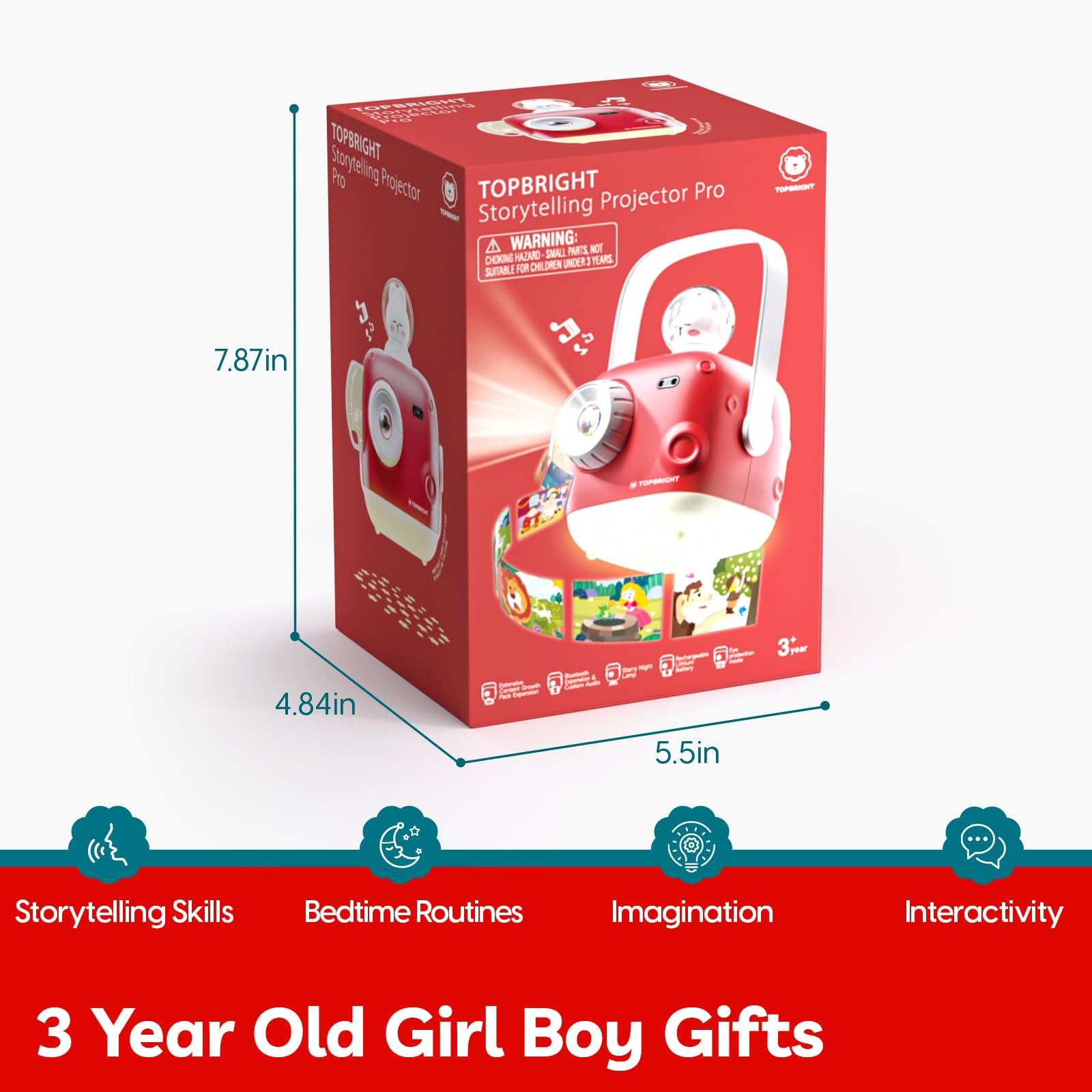 Top Bright Story Projector makes a thoughtful gift idea for birthdays or holidays.