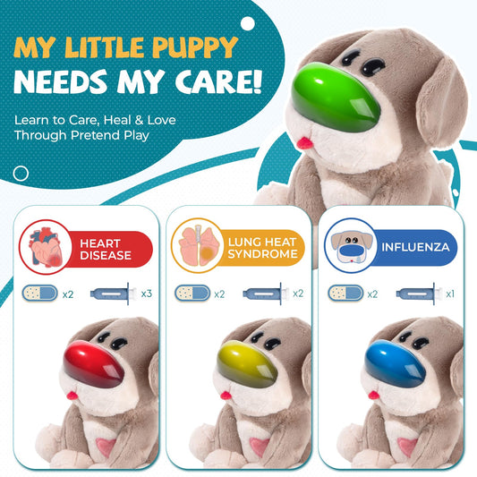 TOP BRIGHT Vet Set sounds support emotional learning during caring pretend play.