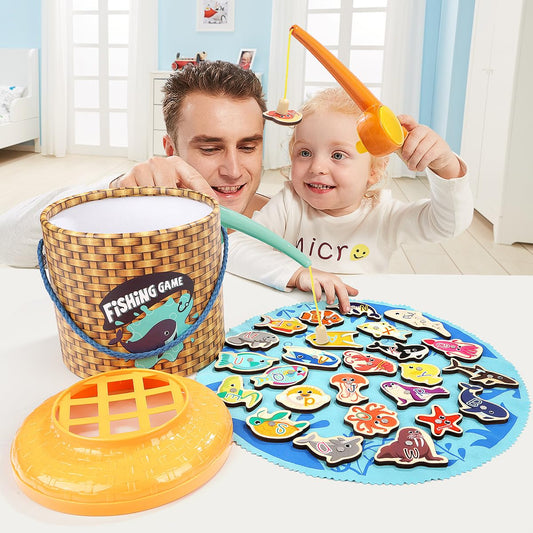 Top Bright wooden fish puzzles boost number recognition through playful fishing.