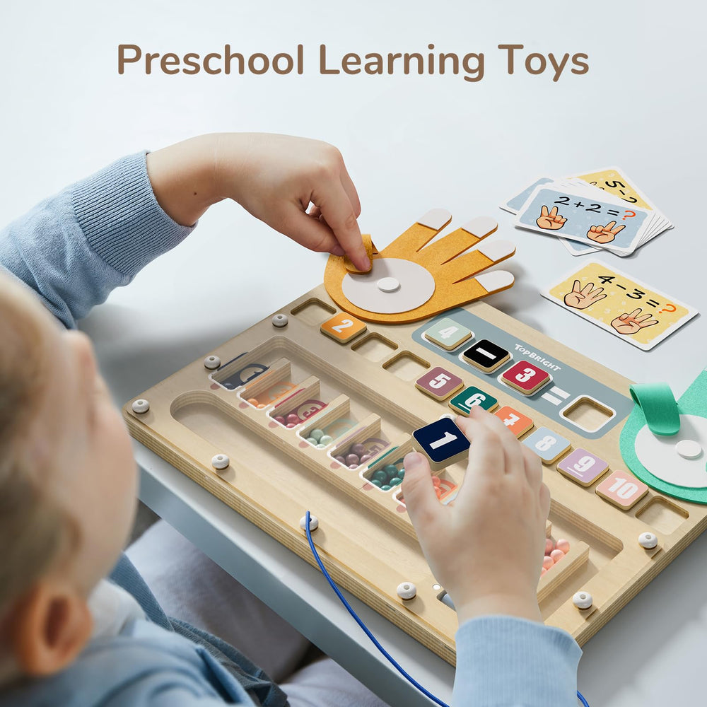 Top Bright wooden toy with thick wood for durable, safe play.