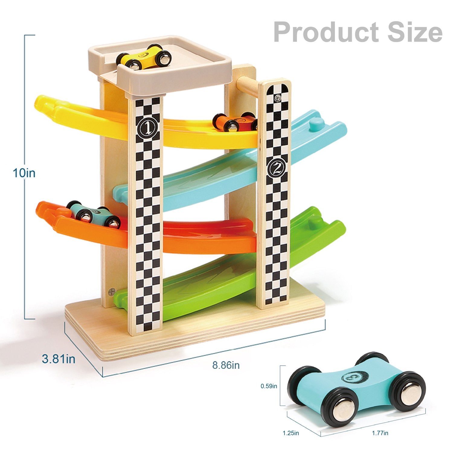 TOP BRIGHT BPA-free wood and water-based paint ensure safe family play