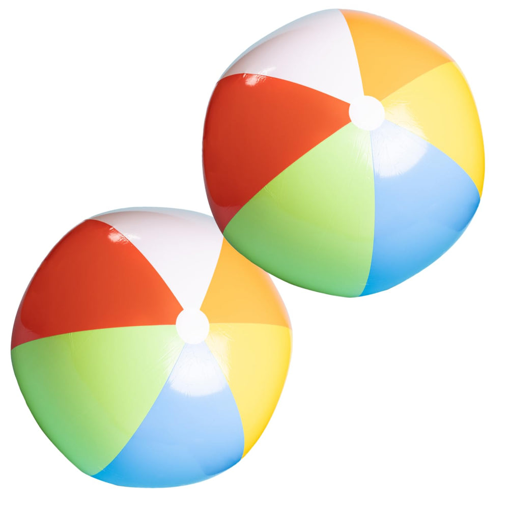 Top Race giant beach ball 42-inch front view for group pool play.