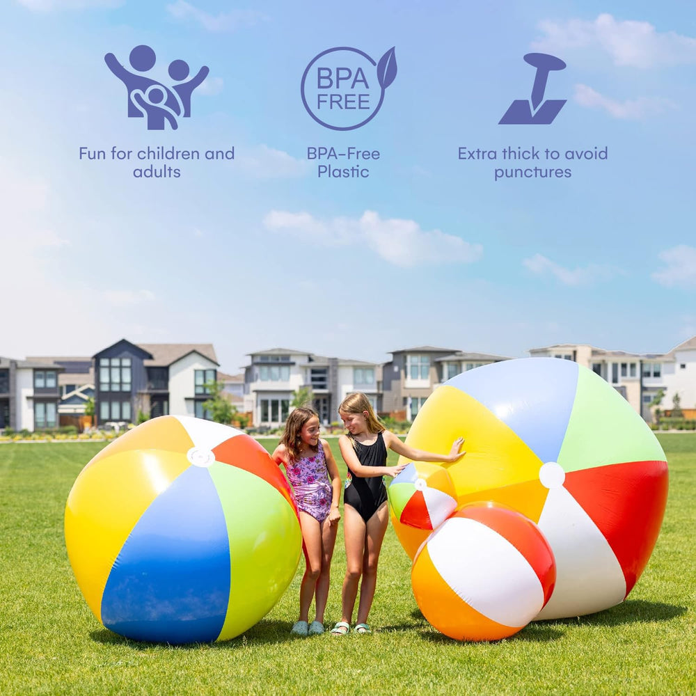 Top Race giant beach ball 42-inch patch kit included for quick repairs.