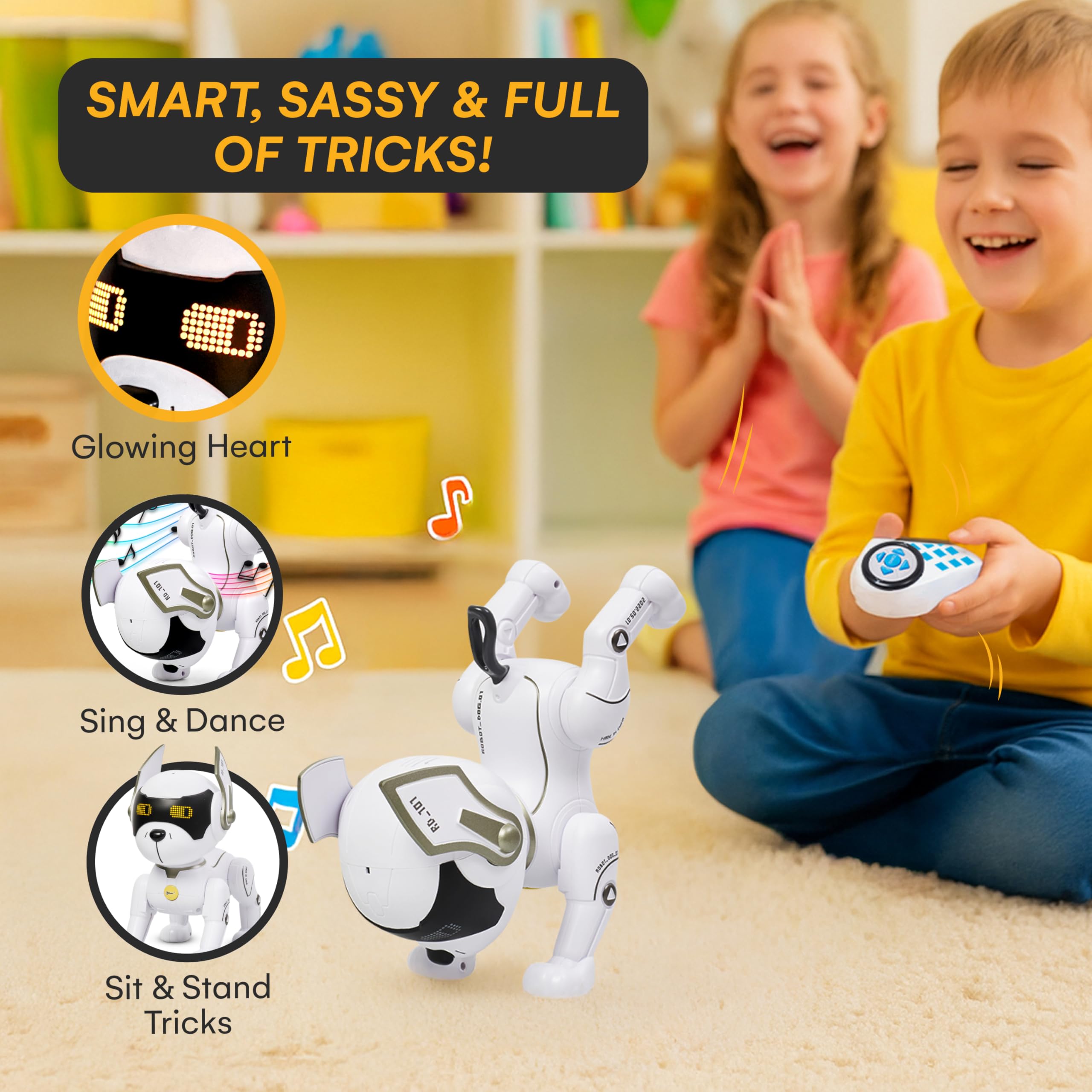 Top Race Robot Dog safe, durable materials for lasting fun.