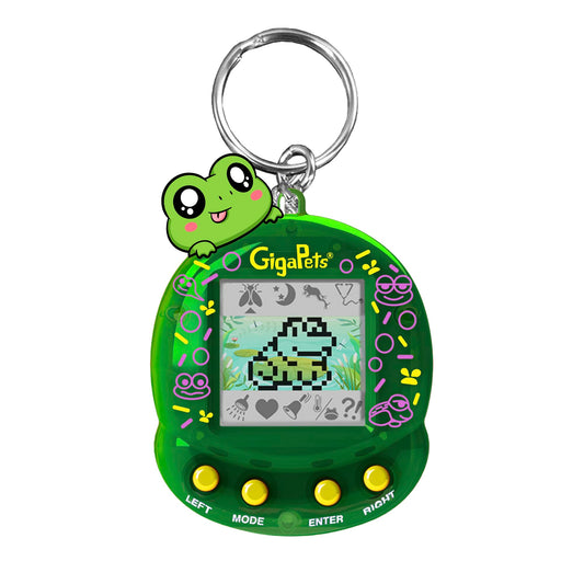 Top Secret Toys Giga Pet Floppy Frog front view for on-the-go play.