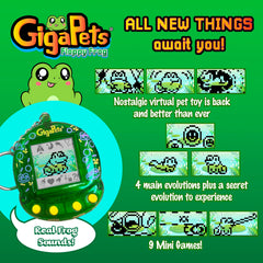 Top Secret Toys Giga Pet Floppy Frog vet visit feature encouraging gentle care.