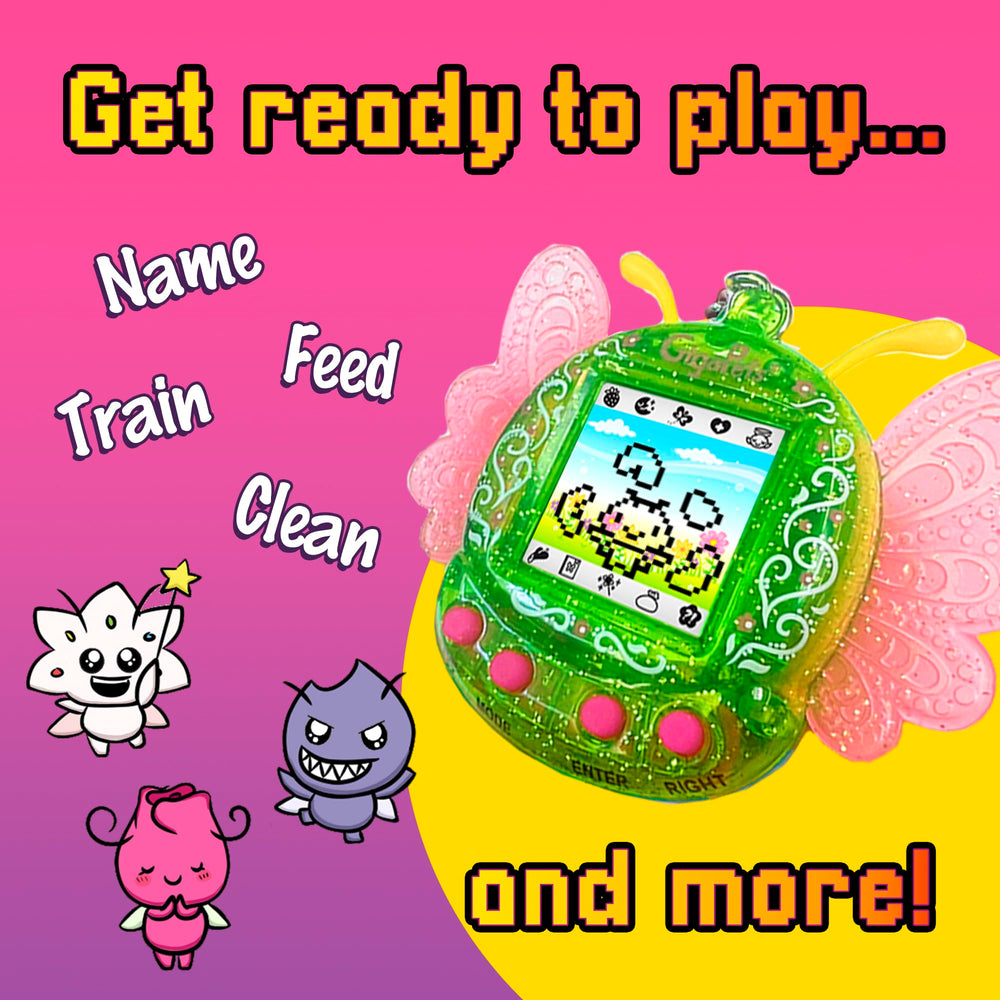 Top Secret Toys Giga Pets keychain design keeps the pixie handy on the go